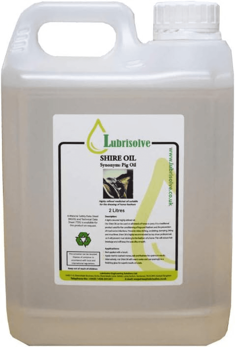 2 Litres 100% Pure Shire Oil (Pig Oil)