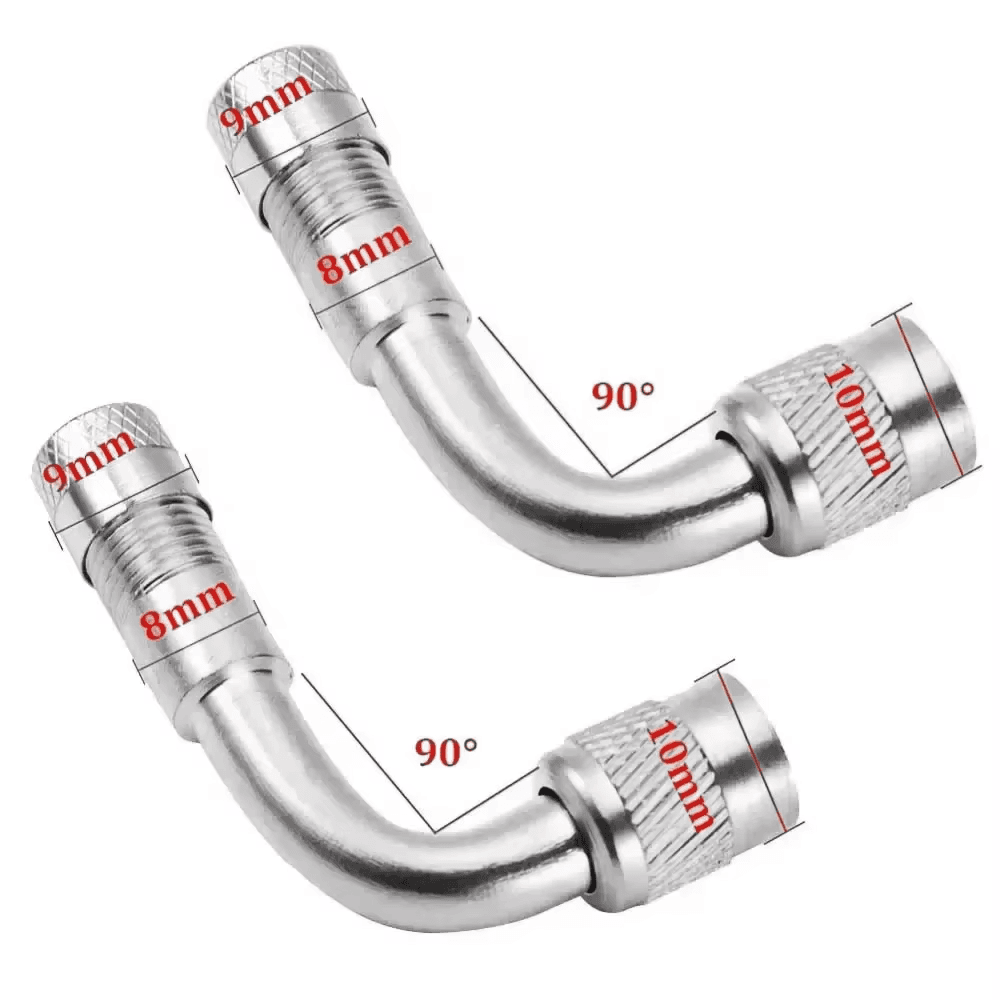 45 90 135 Degree Angle Bent Valve Adaptor Tyre Tube Valve Extension Adapter for
