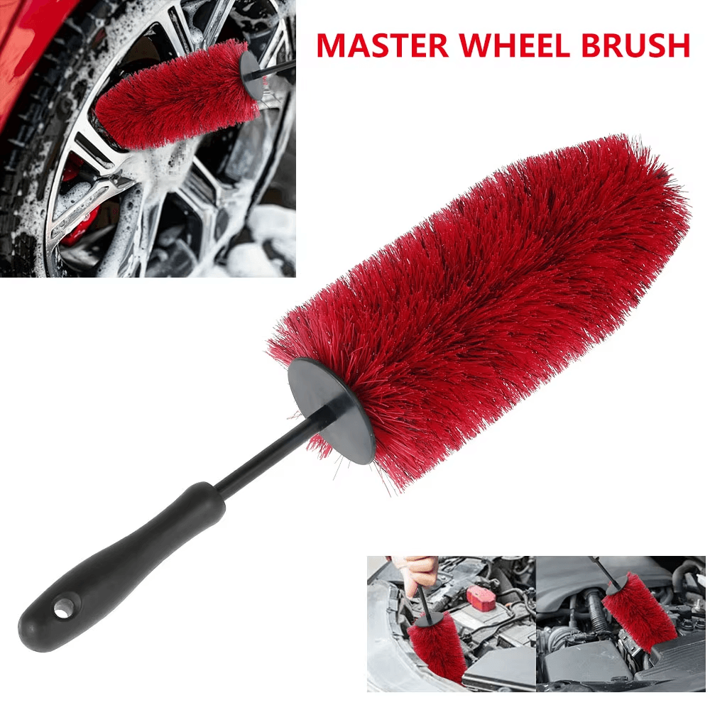 45Cm Car Wheel Rim Tire Cleaning Brush Soft Bristle Cleaner Non Scratch Car Deta view 2