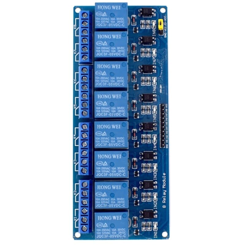 5V/12V/24V 8-way Relays Module 8CH Relays Board for DIY Home Automation Setsup