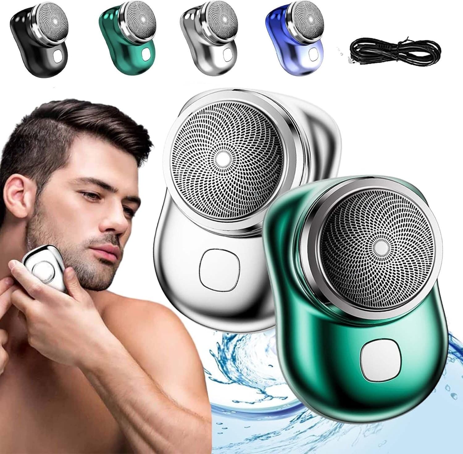 Mini Electric Shaver Beard Trimmer Razor Portable Shaver USB Charge Acces