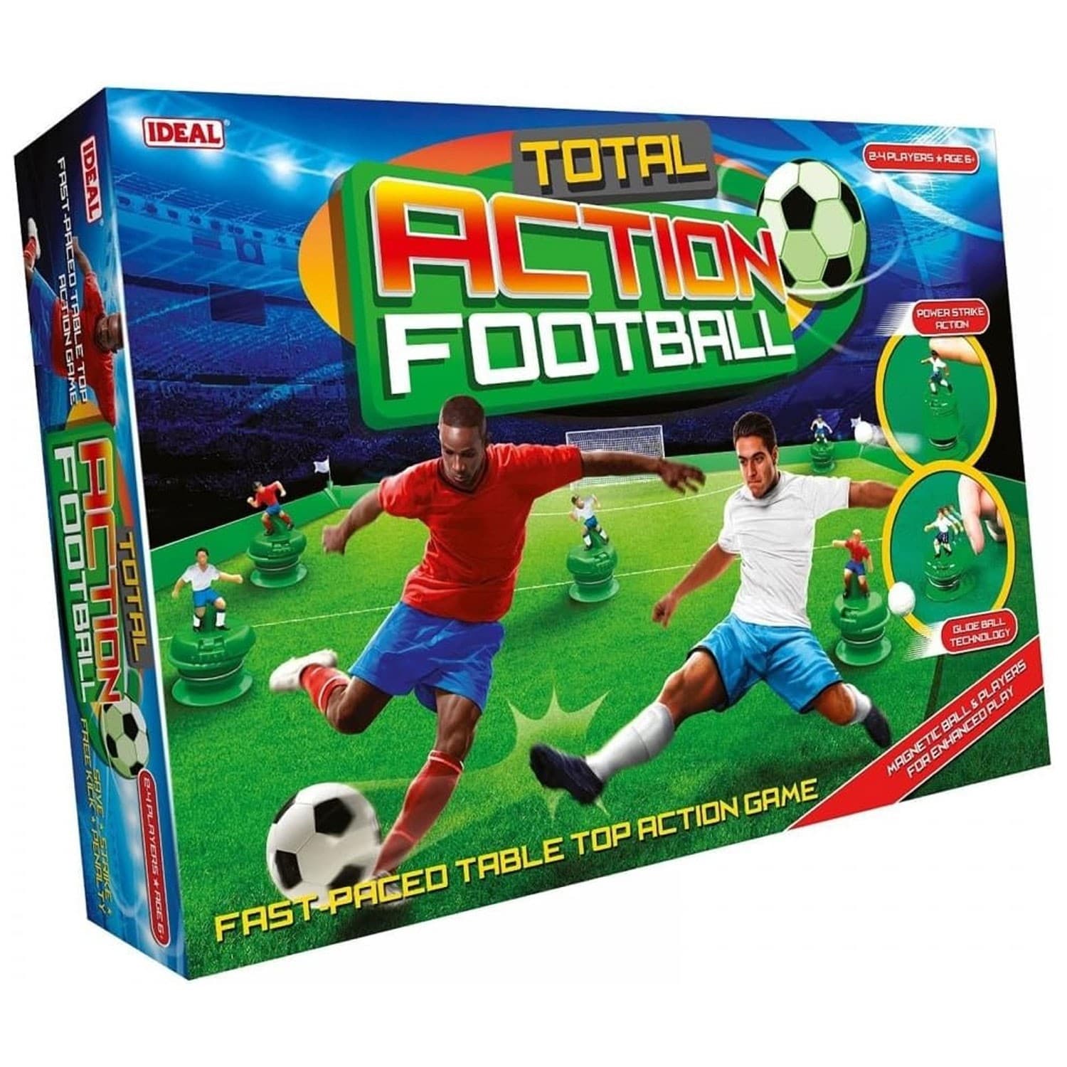 Ideal Total Action Football Fast Paced Tabletop 5-A-Side Family Game Ages 6+