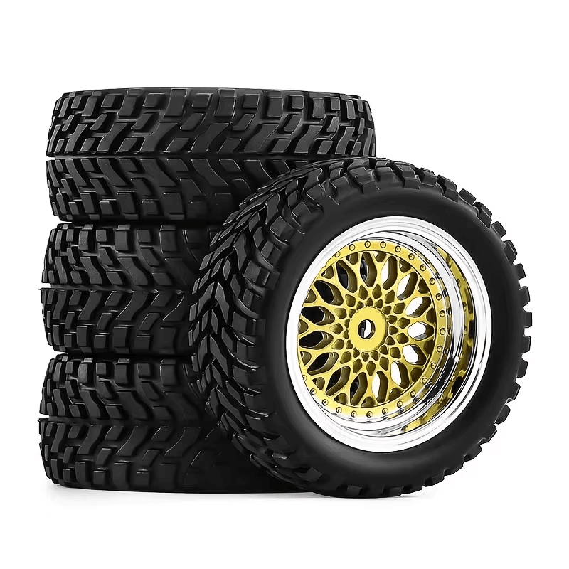 1/10 RC Road Tires Wheels 12Mm Hex Fit Tamiya TT01 TT02 Kyosho D3 Traxxas 4Tec 2