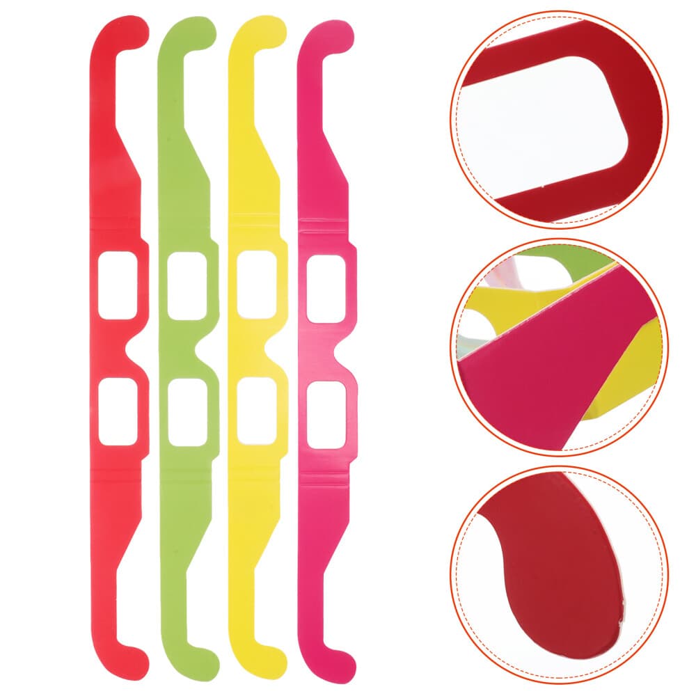 20 Pcs Diffraction Glasses Rave Prism Grating Glasses 3D Rainbow