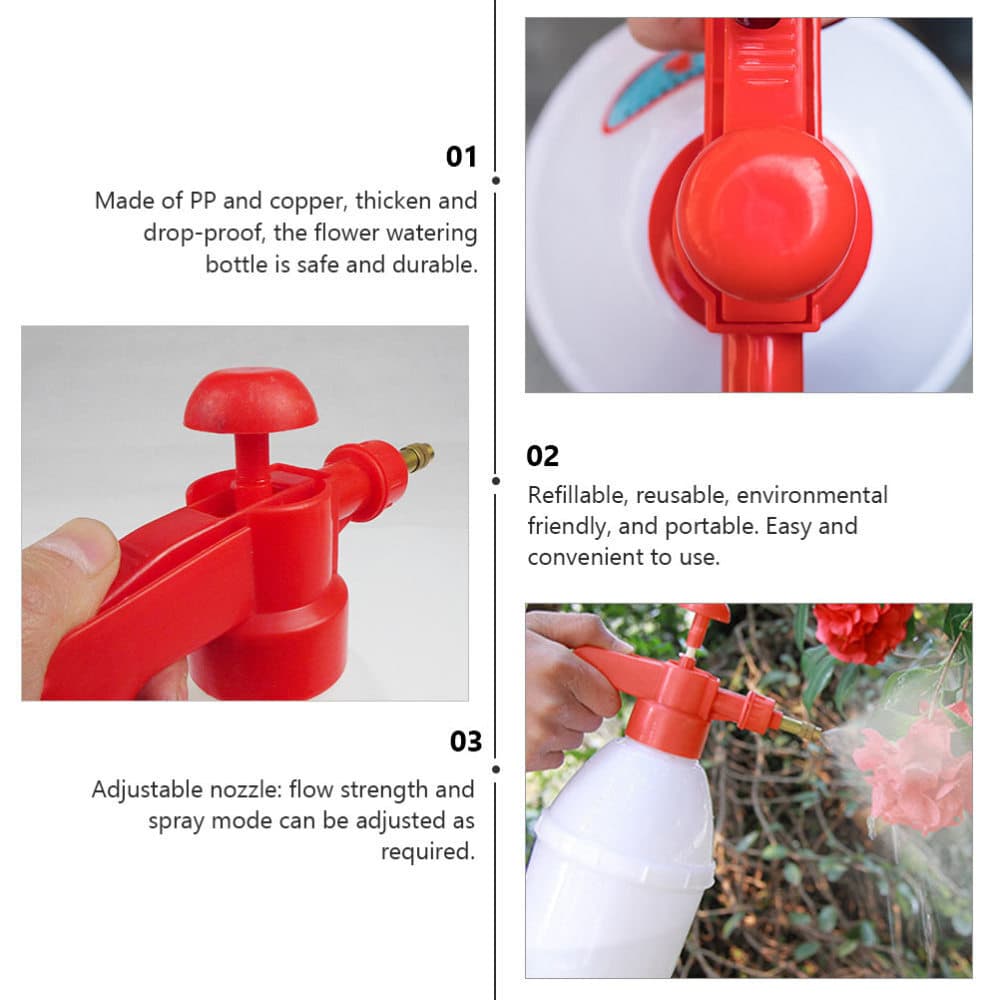 2 Pcs Pressure Watering Can Garden Pump Sprayer Air Small Handheld view 2