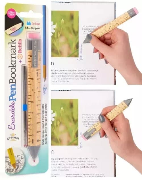 5060058361565 Pen Boomkark zakładka długopis - Linijka + wkłady Thinking Gifts