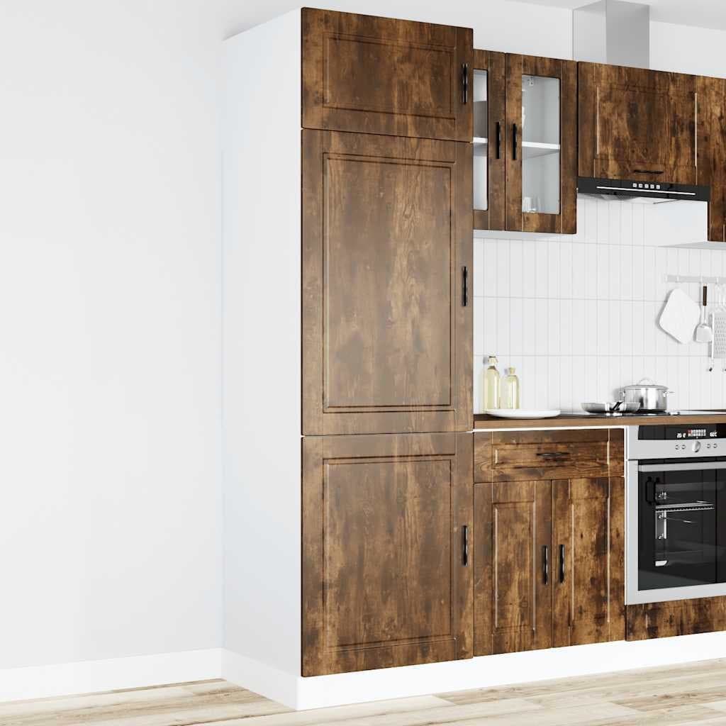 Kitchen Cupboard \"Porto\" Smoked Oak Engineered Wood