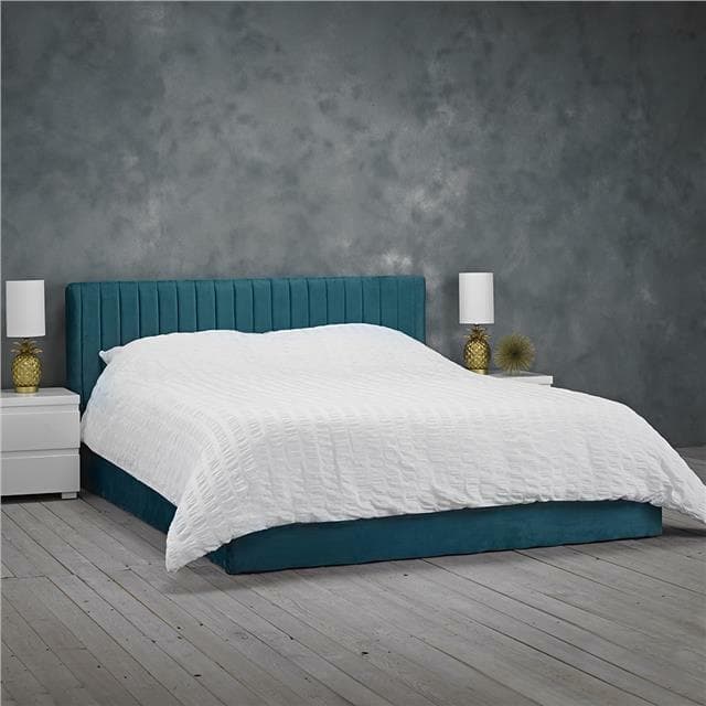 Velvet Teal Silver Electric Adjustable Small Double 4ft Bed Free Install 5yr wty
