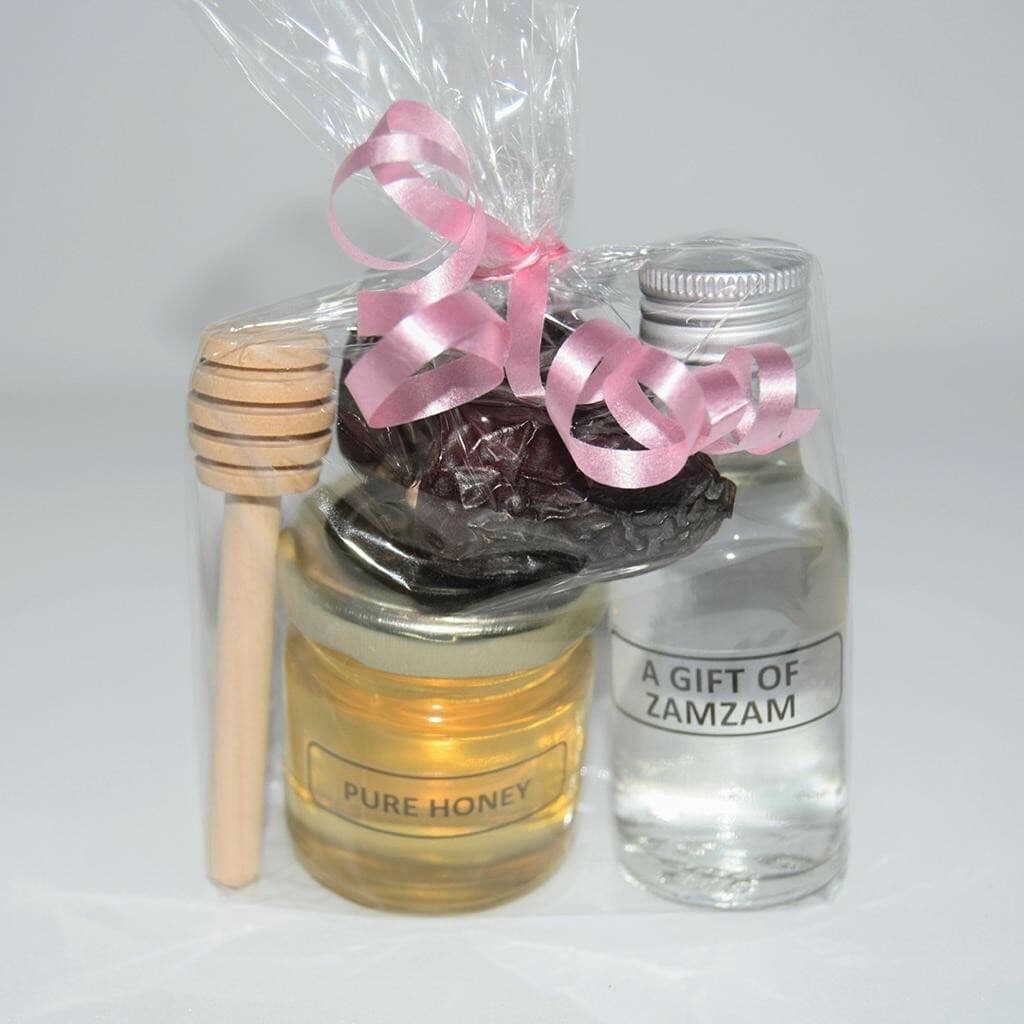 Sunnah Gift PackMini - Holy water |  Pure Honey 40g Kalmi Dates 3 - Muslim Gift