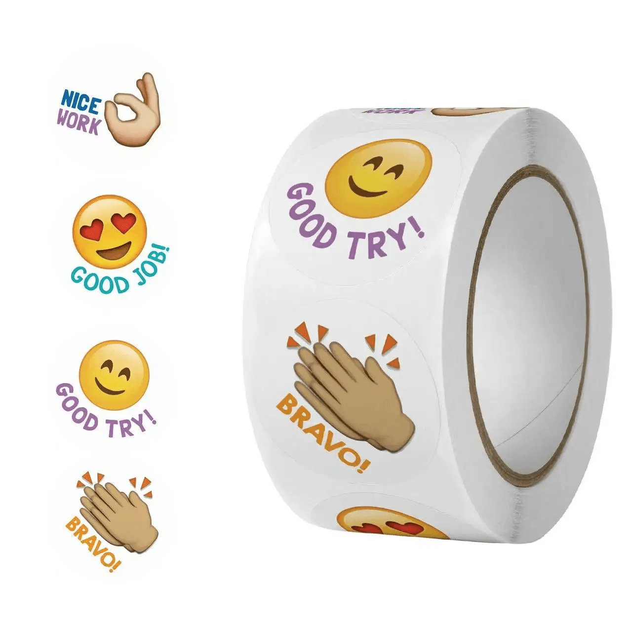 500Pcs/Emotional Stickers Reward Stickers Smiling Face Design Fashion Emotional