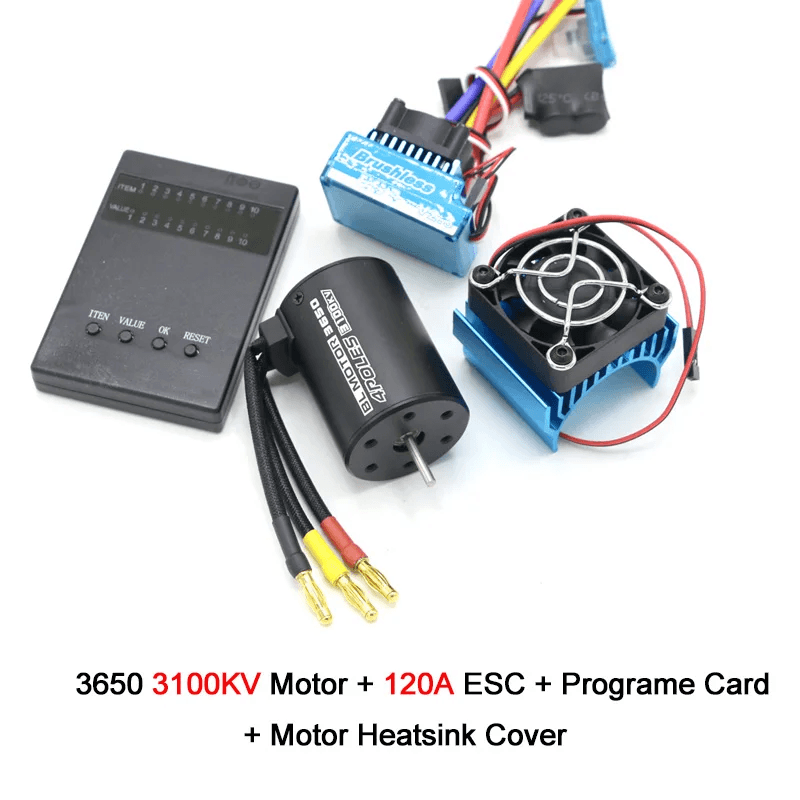 RC Motor 3650 3100KV - 5200KV Brushless Motor and 45A 60A 80A 120A ESC Combo Set