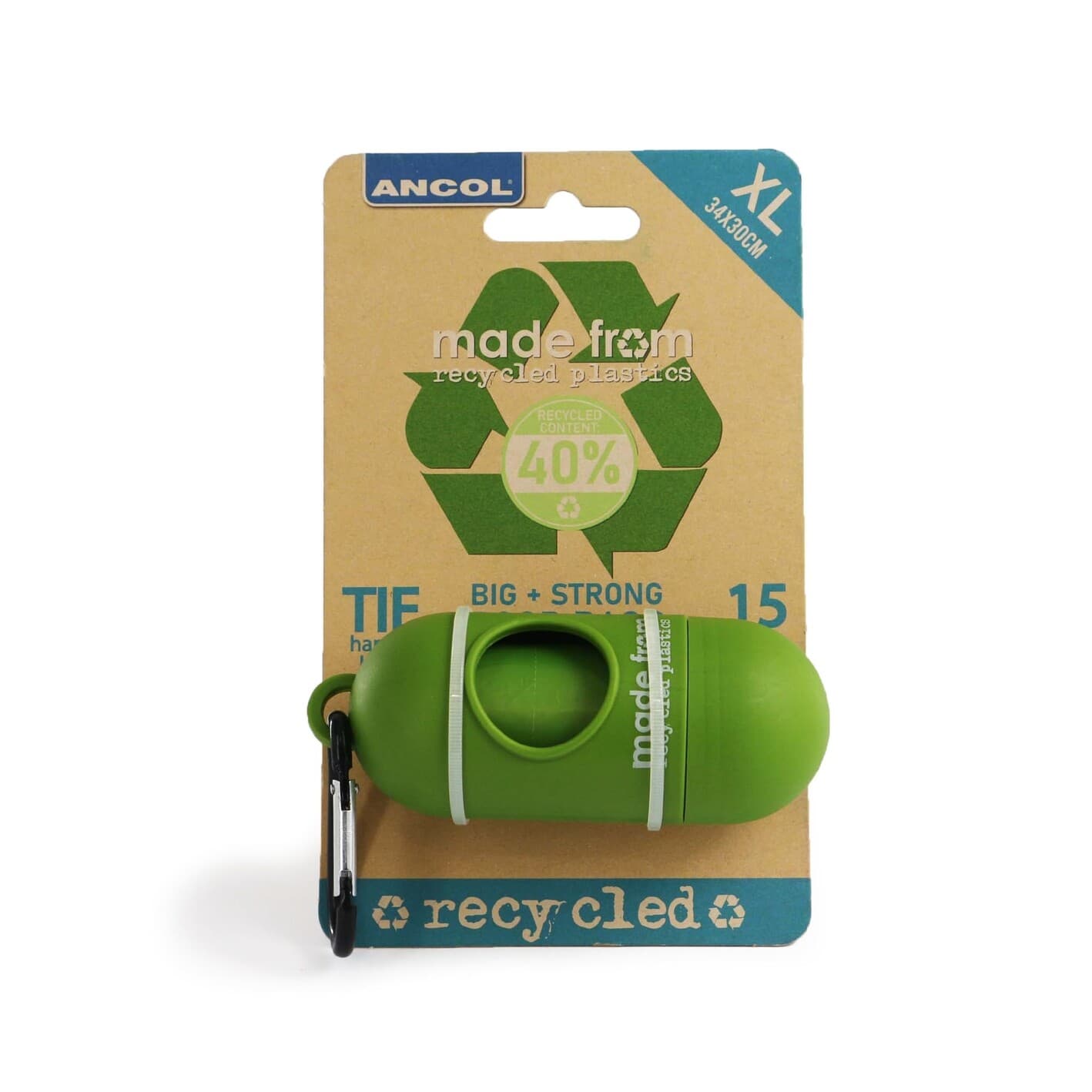 Ancol Made from Poop Bag Dispenser Practical and Handy From 40% Recycled Bottles