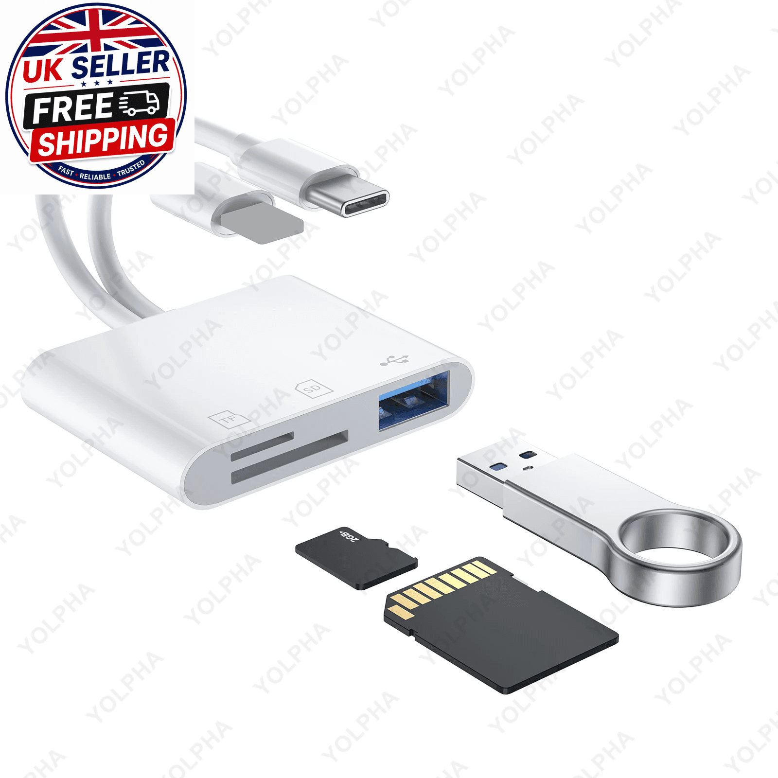 USB C Memory Card Reader Type C to SD TF Adapter for Iphone15 Huawei Xiaomi SD T