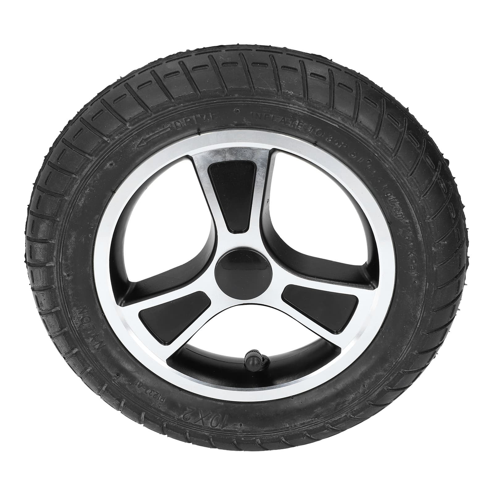 Wheelchair Wheel 10 Inch Alloy Steel Hub Wheelchair Rear Wheel Anti Slip For view 2