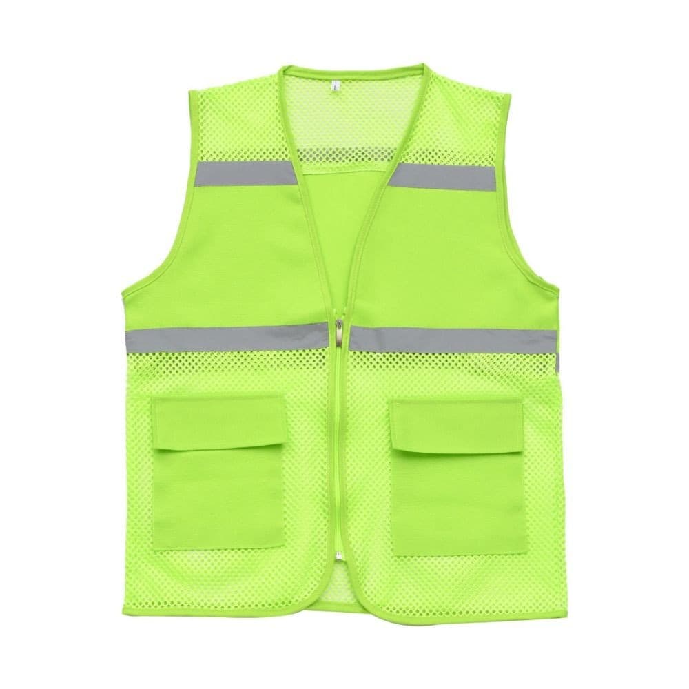 Safety Vest Breathable Fabric With Reflective Strips Mesh Vest For Walking