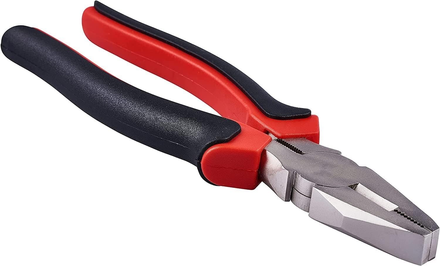 6\" (150mm)  Carbon Steel Combination Pliers Cushion Slip Guard Drop- Black/Red view 2