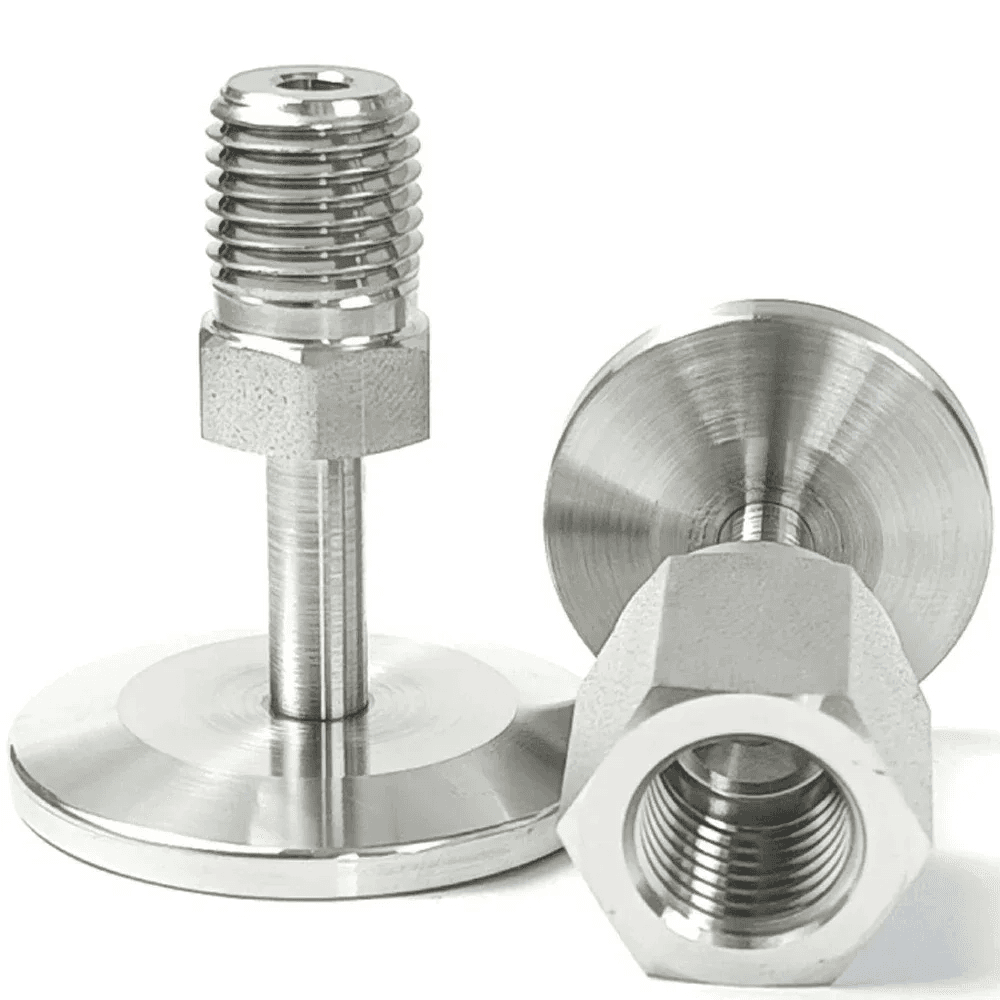Vacuum KF/NW 16/25/40/50 to 1/8\" 1/4\" NPT Female Male SUS316L Stainless Steel Pi