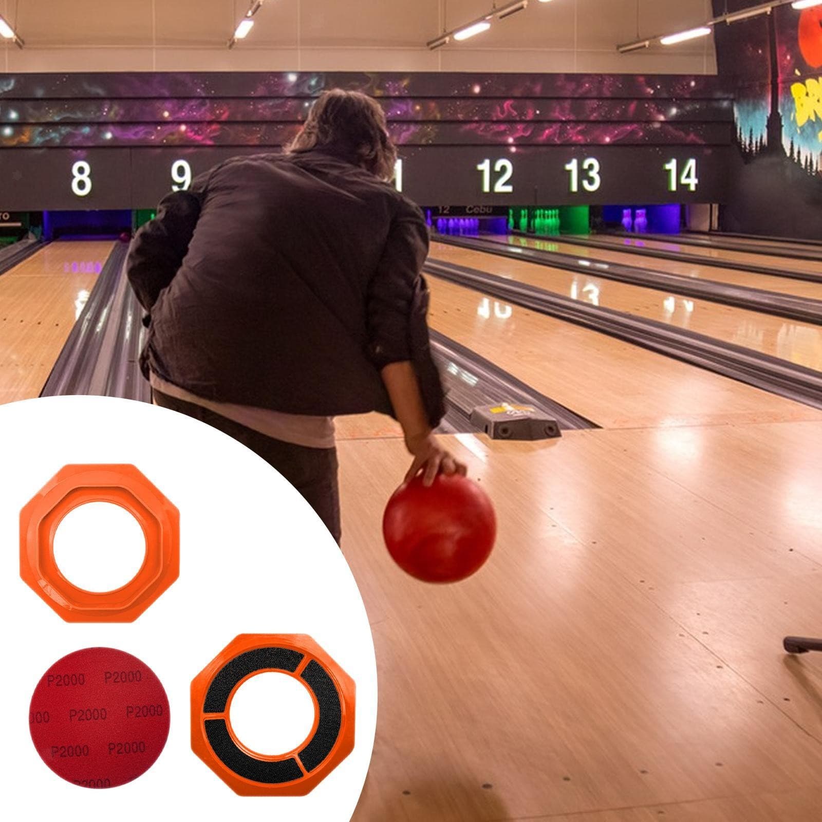 Sanding Pad Holder for Bowling Balls Universal for Display Better Reaction