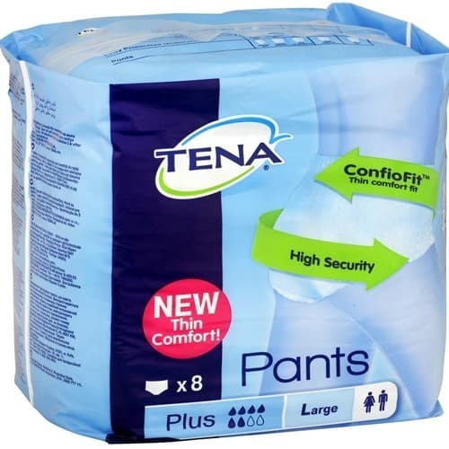 TENA Pants Plus Large 8-pk