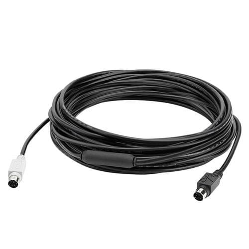 Logitech GROUP 10m Extended Cable. Product colour: Black