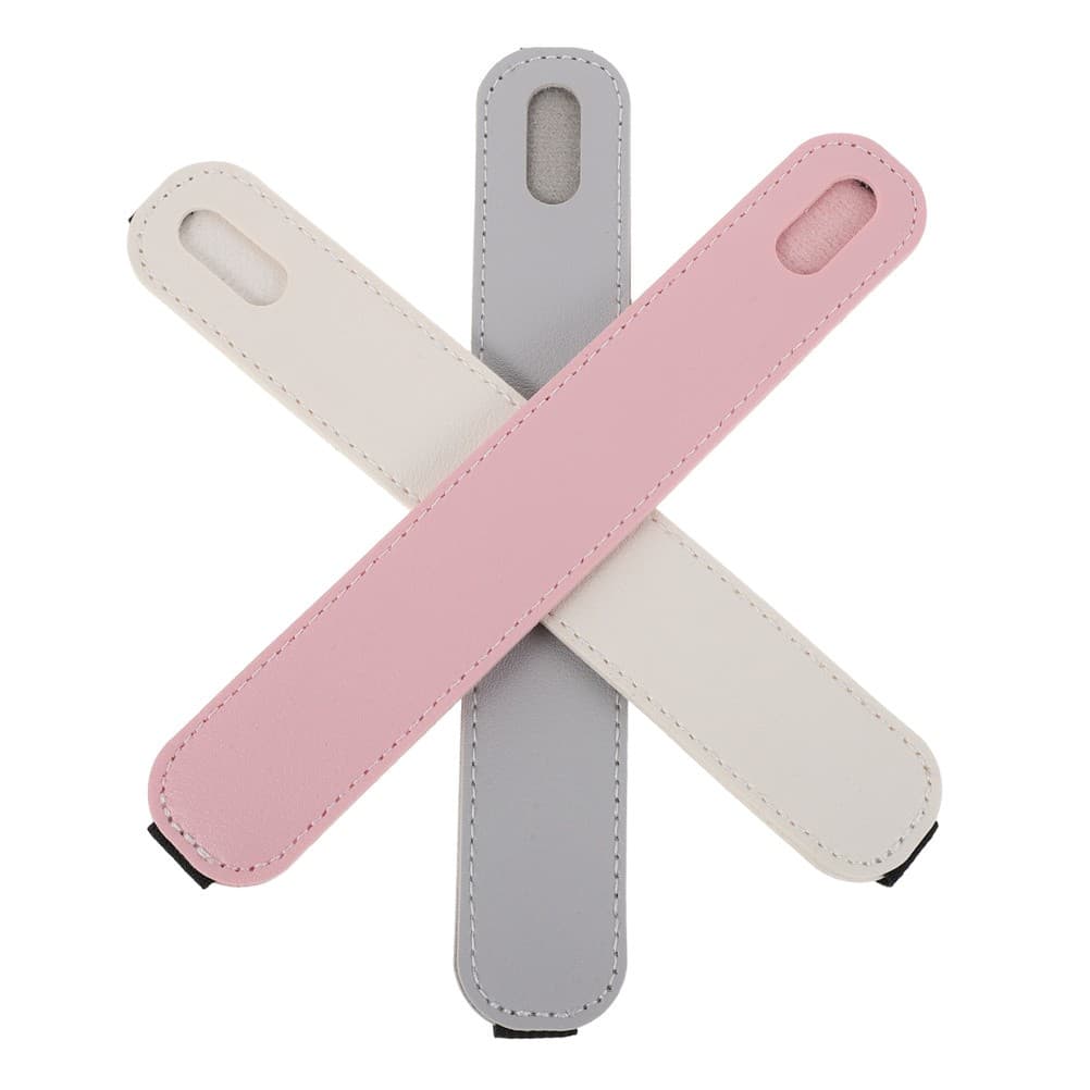 3 PCS Tablet Stylus Pen Holder Carrying Pouch Pu Case Elastic Pocket for