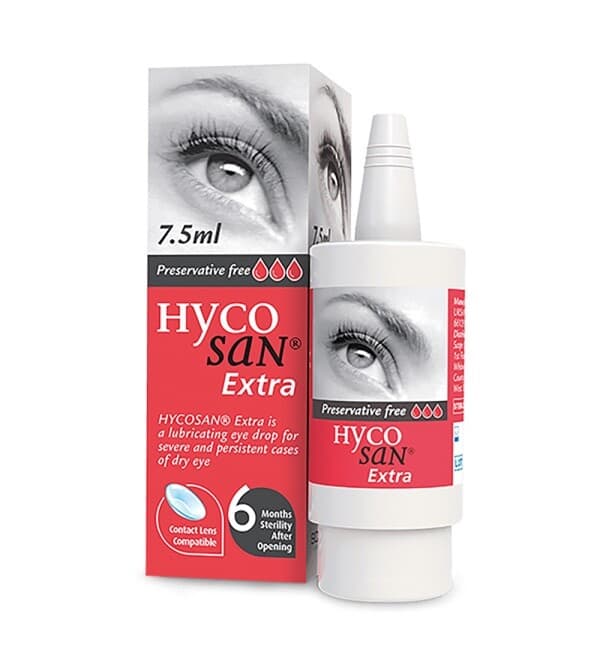 Dry eye Hycosan Extra Eye Drops Preservative Free like clinitas soothe hyloforte