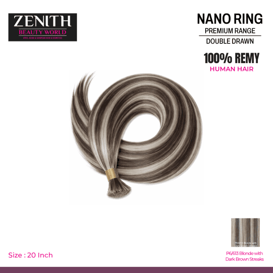 NANO RING PREMIUM RANGE 20\" P6/613 BLONDE