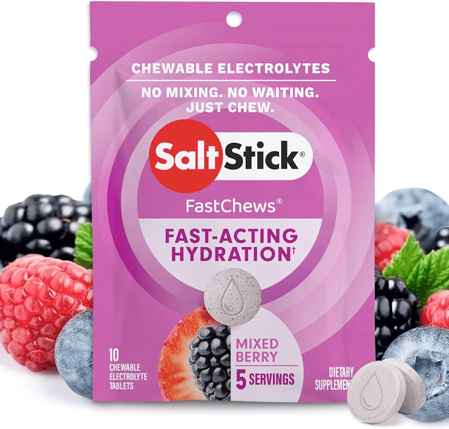 Saltstick Fastchews| Electrolyte Replacement Tablets for Rehydration| Exercise R