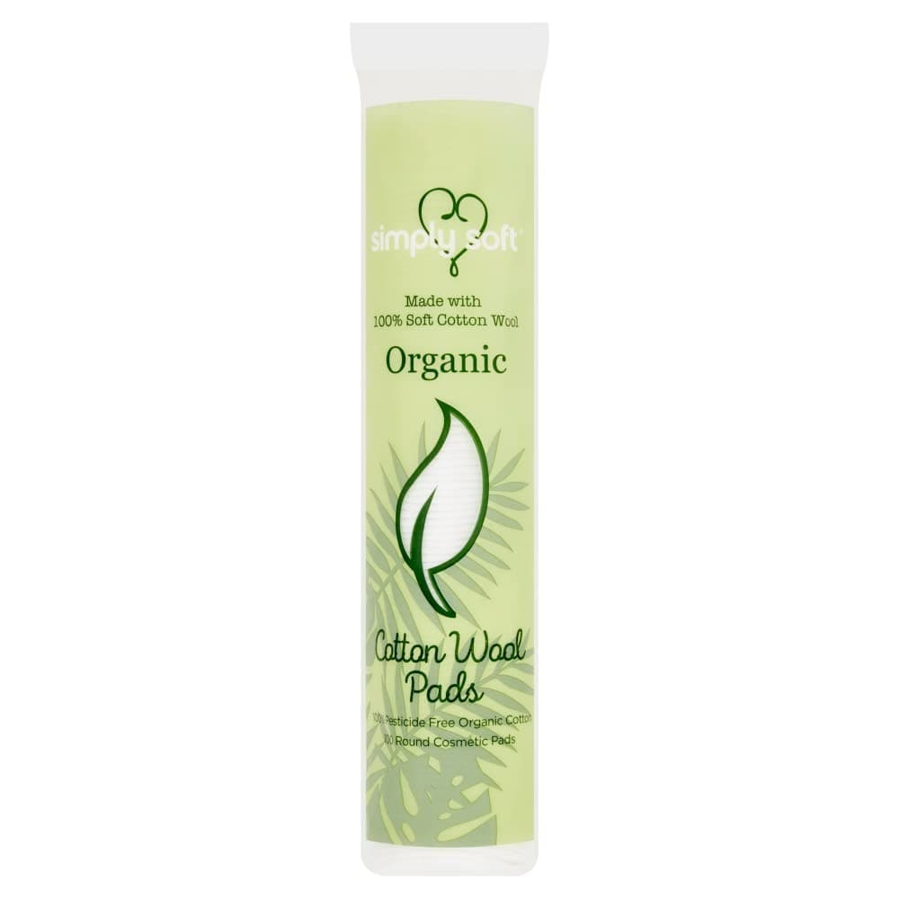 Simply Soft Organic Cotton Wool Pads| Pack of 100