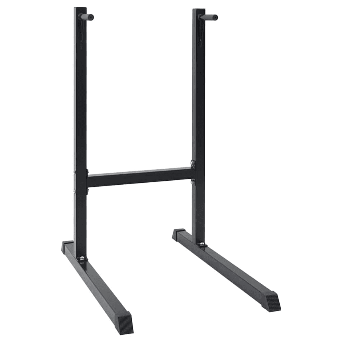 Dip Station Black Powder-Coated Steel 103.5x66.5x121.5cm Indoor Gym Home Gym Pro