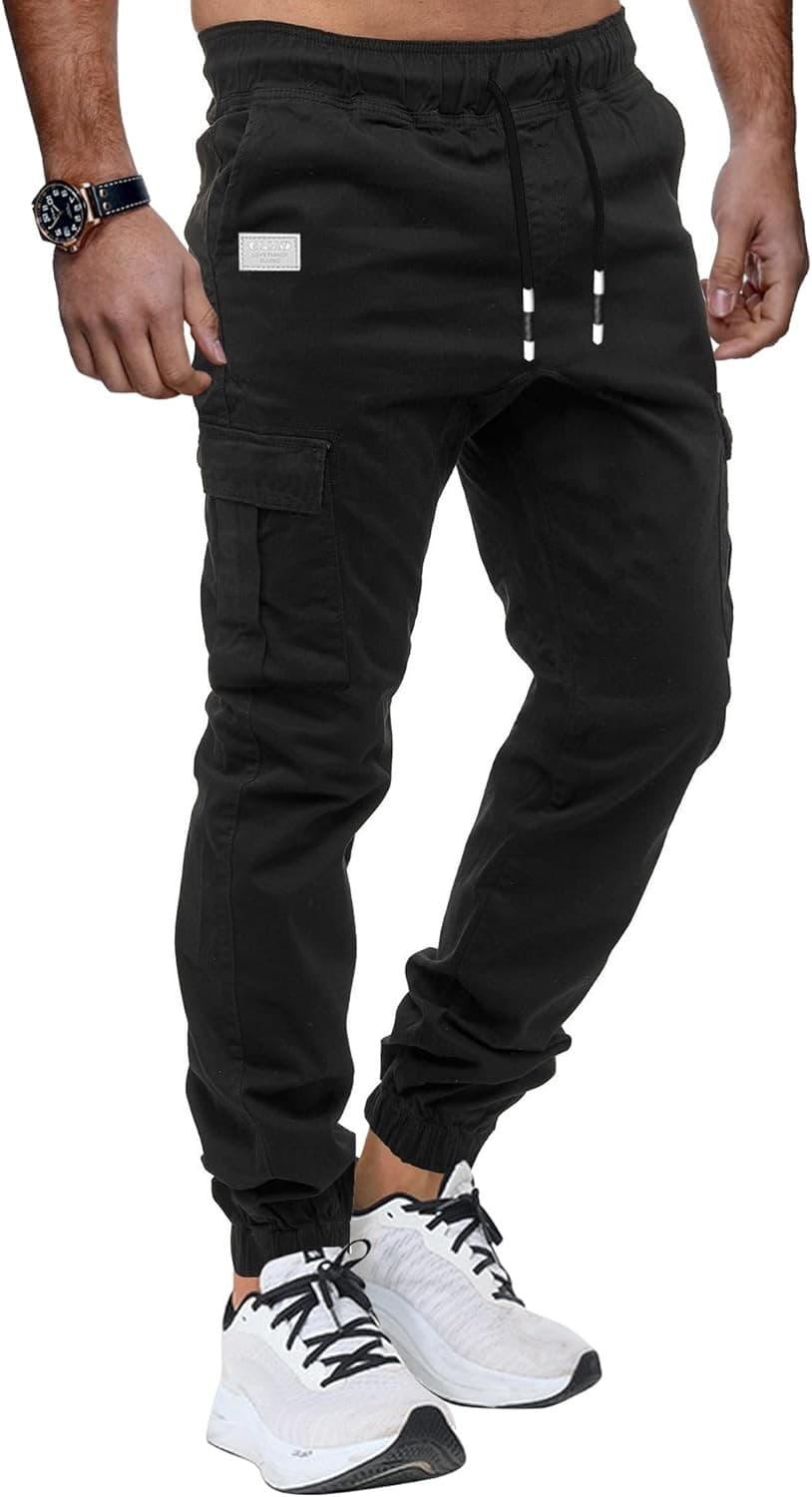Mens Cargo Trousers Joggers for Men UK Work Trousers Outdoor Pants Cotton Chino view 2