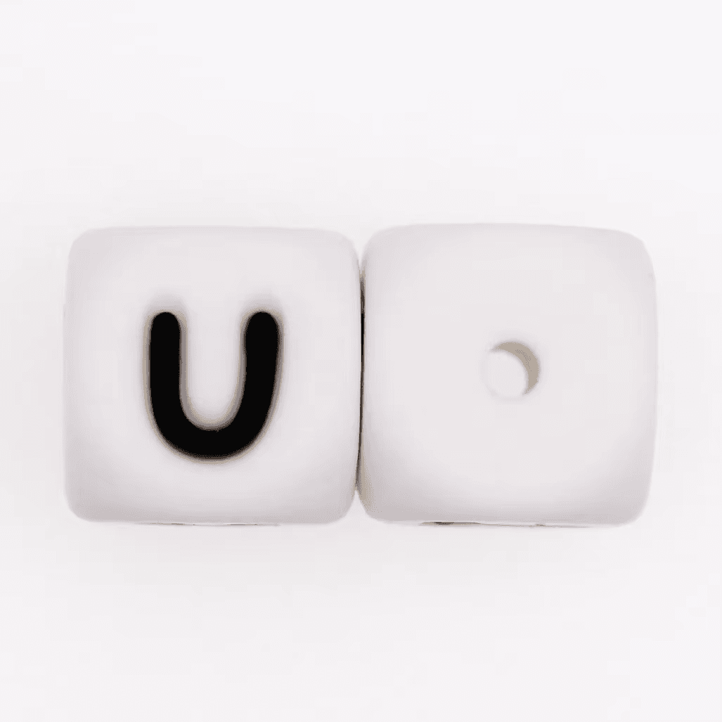 10PCS 12mm Silicone Letter Beads for DIY Alphabet Bracelets| BPA-Free