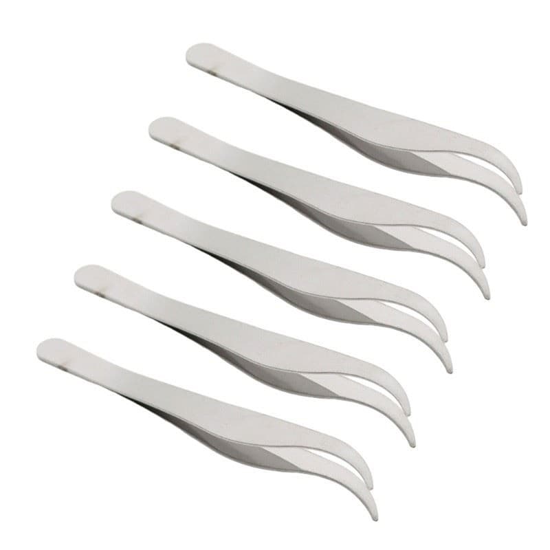 Slant Tip Miniature Tweezers Delicate Tweezing Eyebrow Shaping Nail Technicians