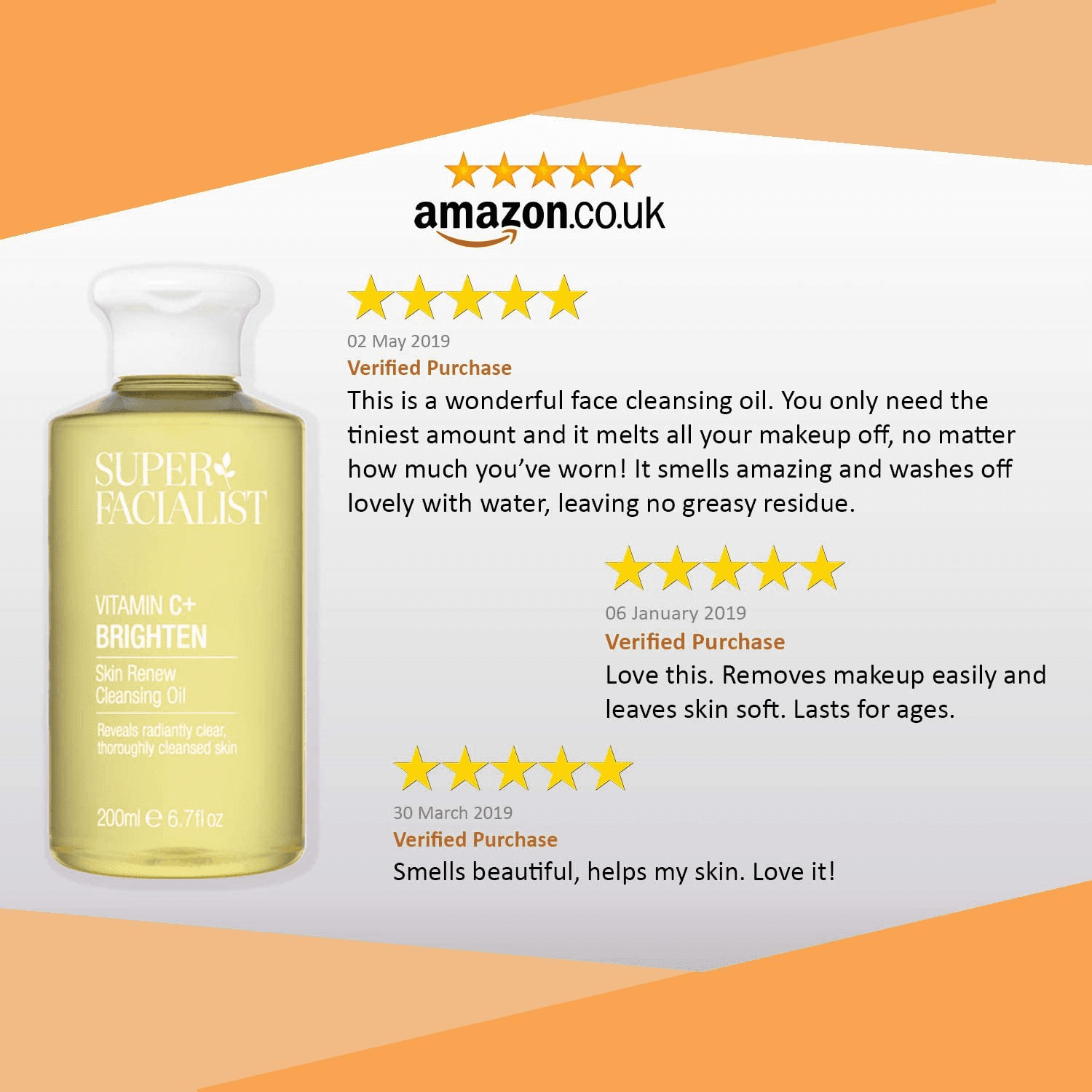 Super Facialist Vitamin C+ Brighten Skin Renew Cleansing Oil with Vitamin C and view 2