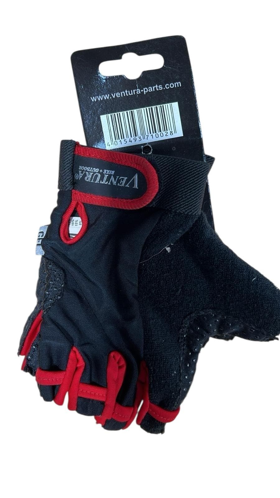 Ventura Gel Gloves (Black and Red)