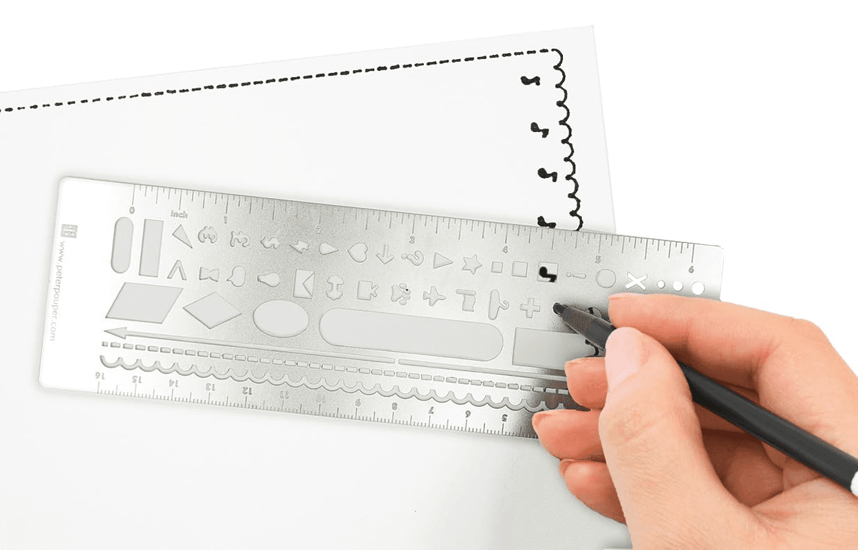 Metal Stencil Bookmark for Bullet Journals view 2