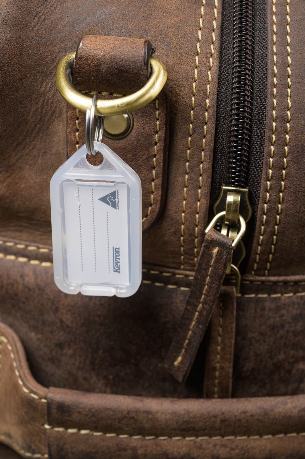 Kevron 56x30mm Clear Key / Identification Tags Pack of 100 in Display Box