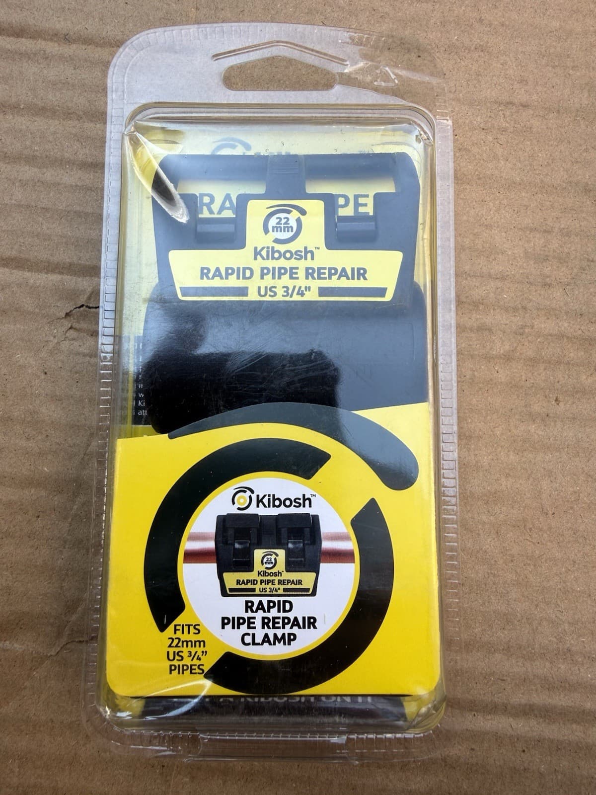 22mm KIBOSH Emergency Water Burst Pipe Rapid Repair Clamp 3/4”
