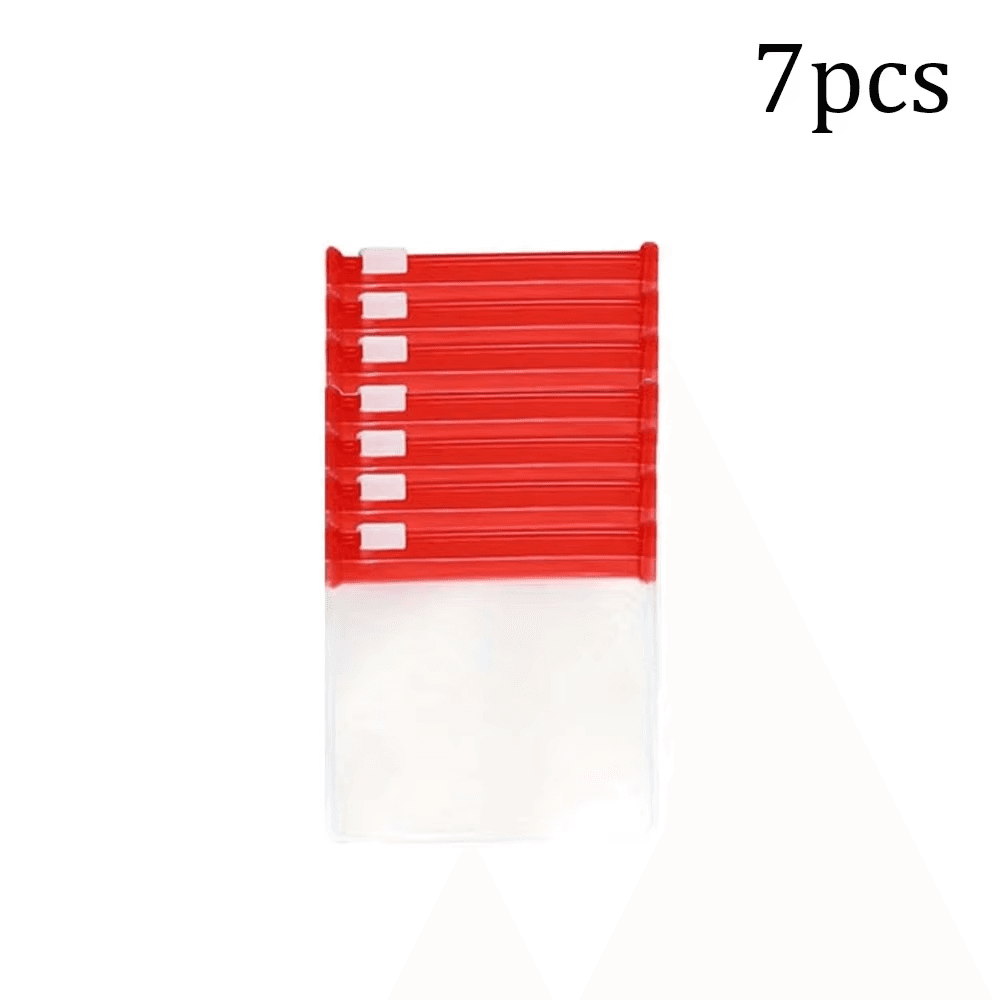 7Pcs Pill Pouch Bags，Reusable Zippered Pill Pouch Set， Medicine Organizer 7 Colo