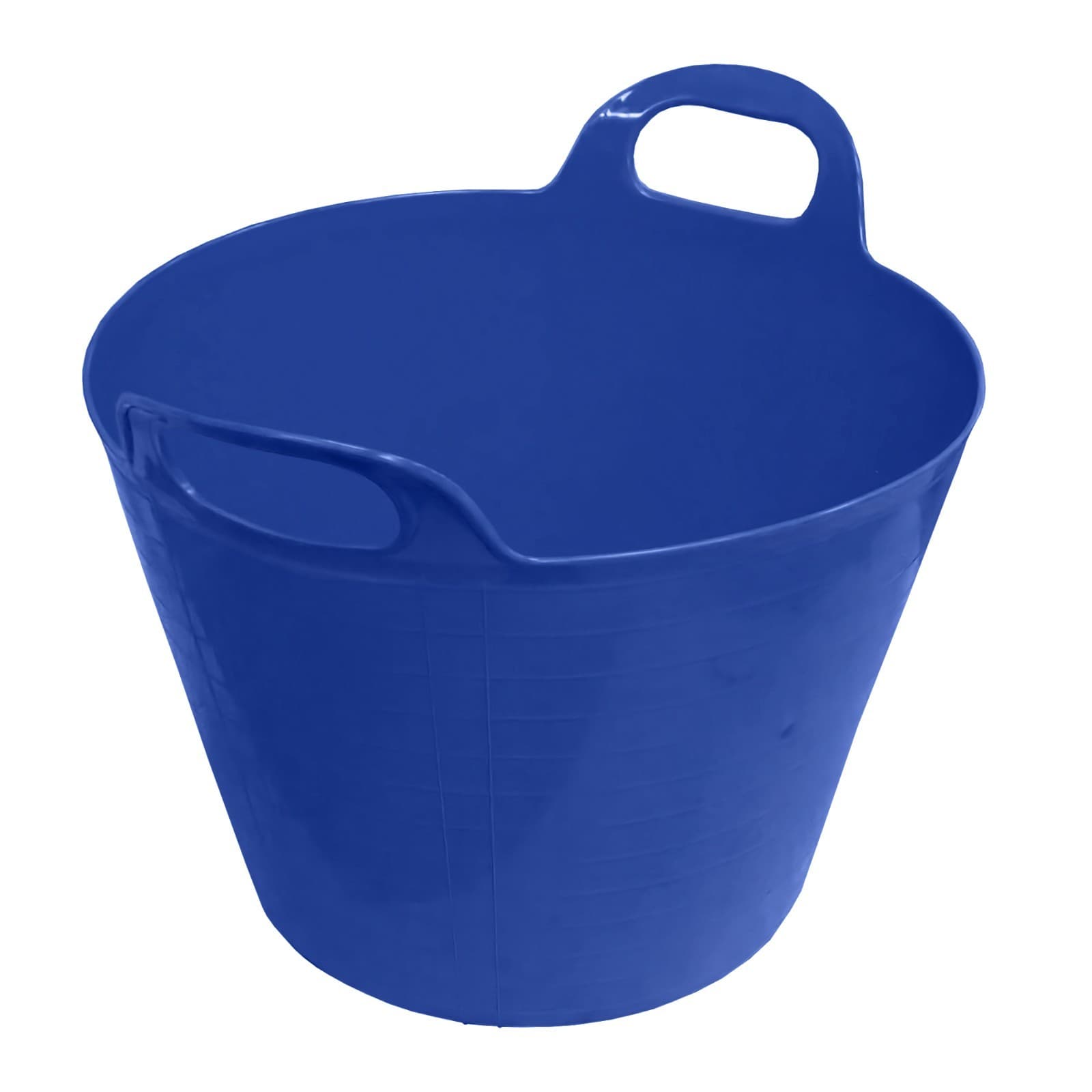 LARGE FLEXI Tub flexible colour bucket for storage garden stable horse Dark Blue