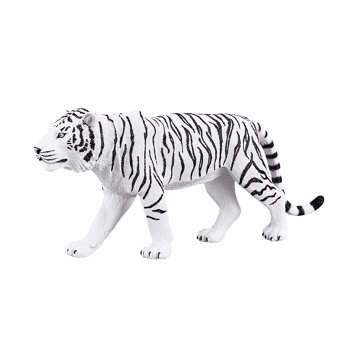 WHITE TIGER Wild zoo animals play model figure toys plastic forest jungle