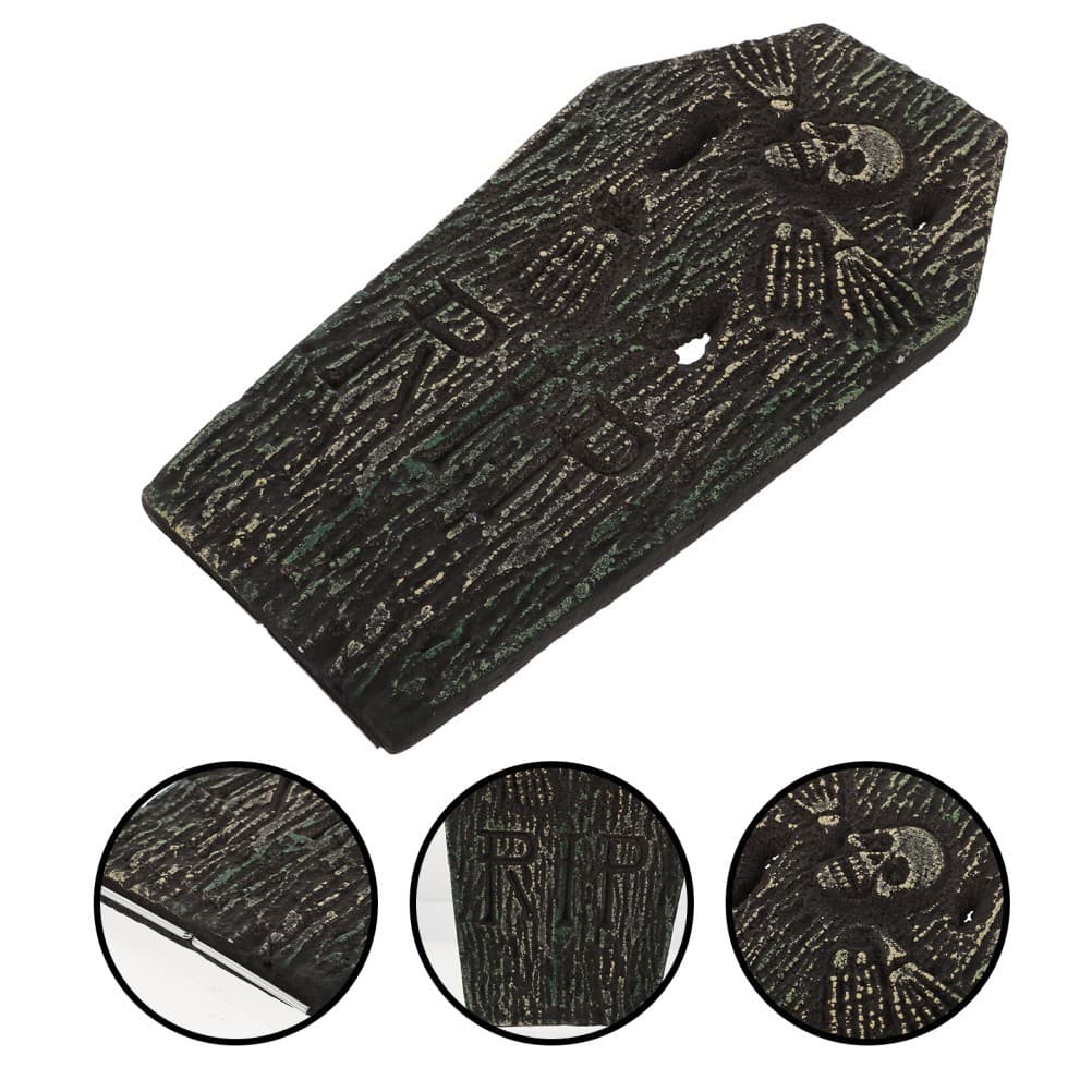 1pc Halloween Scene Prop Halloween Coffin Decor Festival Atmosphere Ornament