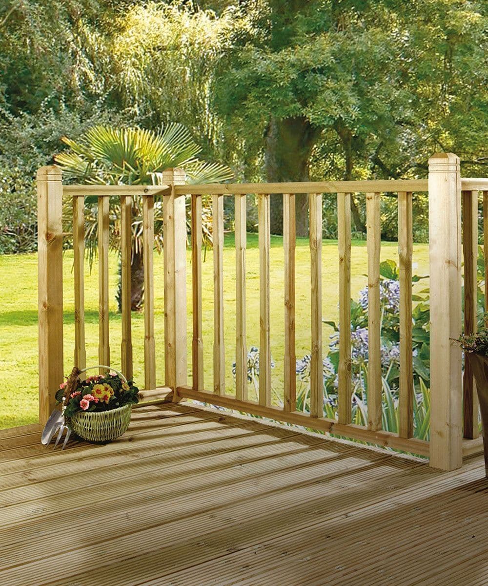 Garden Treated Timber Decking Kit 120 x 18mm Decking Boards + Framing Timber
