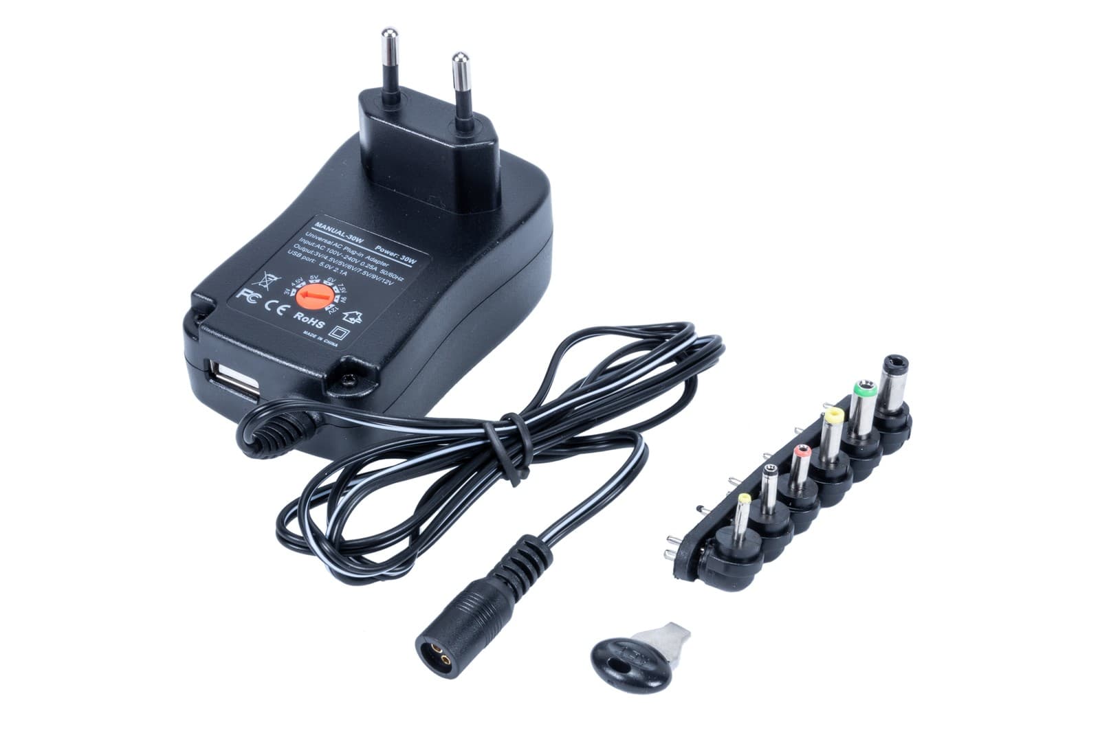 Replacement Universal Adapter for Philips SCD501/01 with EU 2 pin plug
