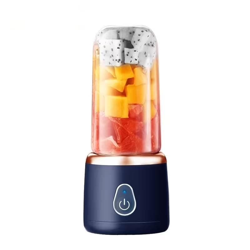 Portable USB Juicer Blender 10 Blade Rechargeable Blue