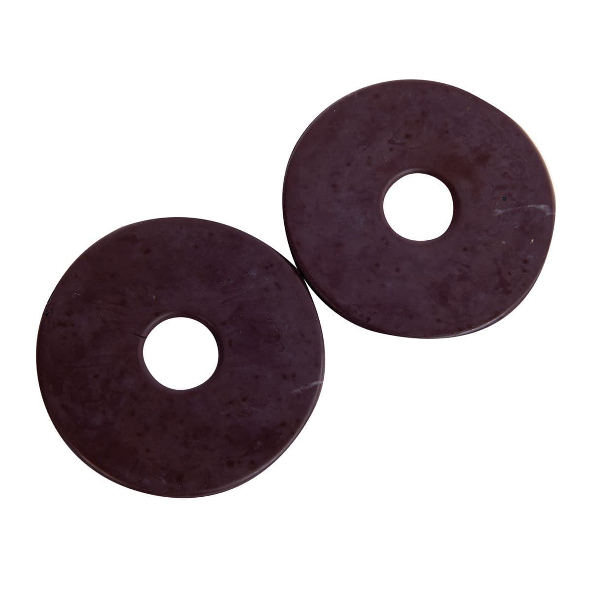 Korsteel Rubber Horse Bit Guard (Pack of 2)One Size Brown  WB1746
