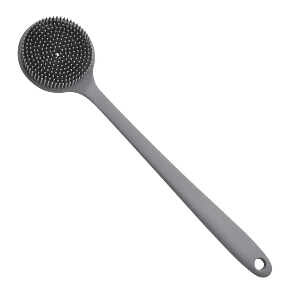 Silicone World Bath Brush Back Body Bath Shower Scrubber Brushes Long Handle Exf