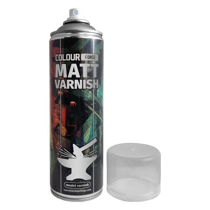 Colour Forge Matt Varnish Spray 500ml | Protective Finish | Warmodels.co.uk