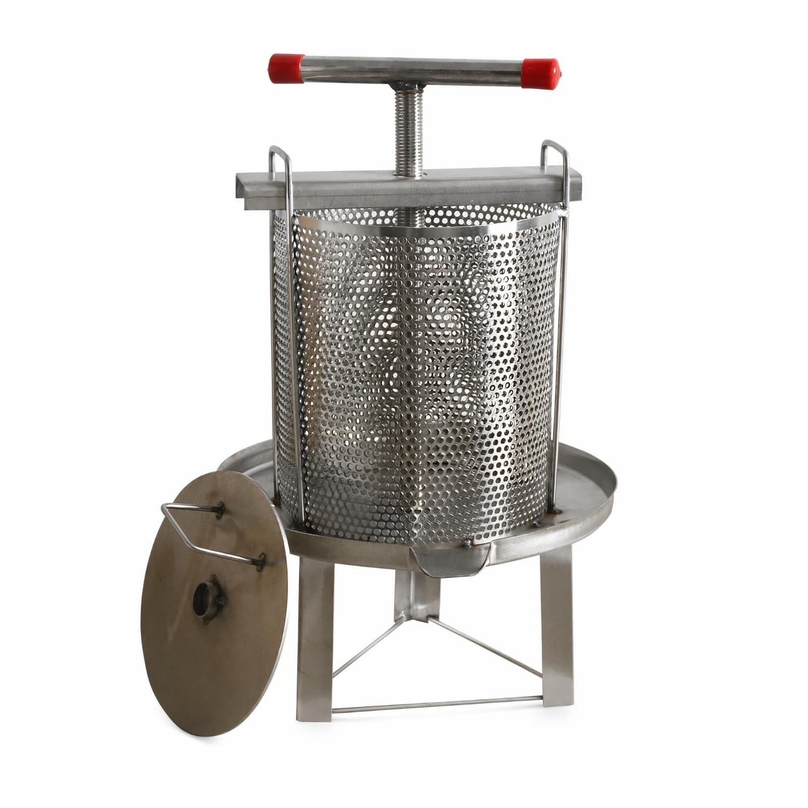 Hand Operated Honey Press Food Equipment Removable Pressing Plate