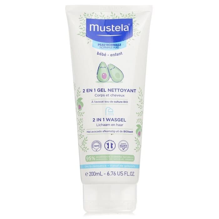 Mustela - 2 In 1 Body and Hair Cleansing gel - For Normal Skin 200ml/6.76oz